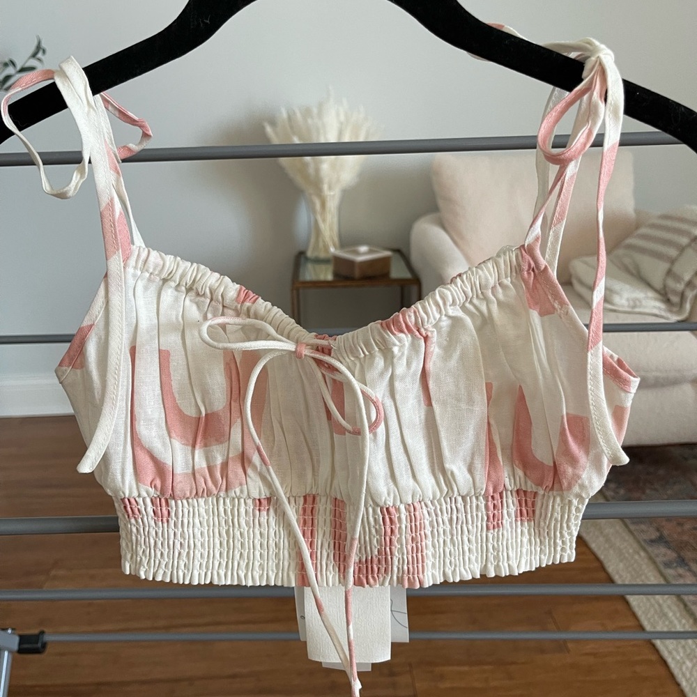 Linen Crop Top